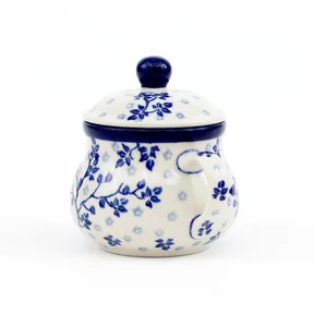 Cukiernica ceramiczna z uchwytami 035 h-9,5cm <br> 3206X Błękitny Ogród